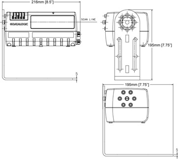 Datalogic DS8110-2100 Standard Resolution Fixed Type Industrial Barcode Scanner