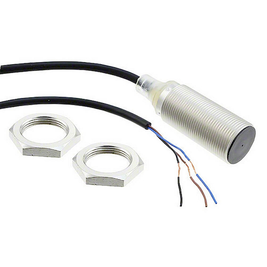 Omron E2B-M18KS08-WP-B1 M18 8mm Düz Kafa PNP NO 2 Metre Kablolu Endüktif Sensör