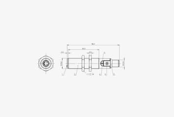 Balluff BCS00MH M18 8mm Düz Kafa PNP NC M12 4 Pin Konnektörlü Kapasitif Sensör