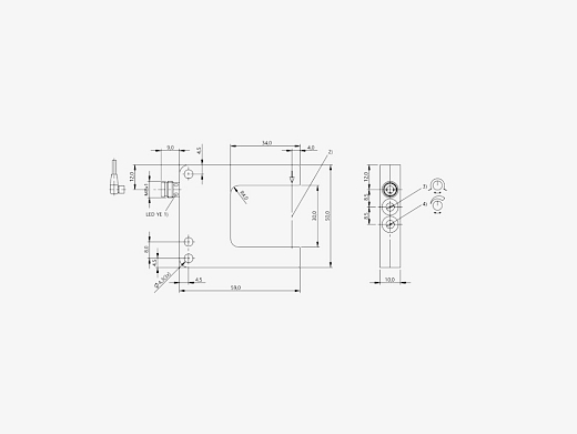 Balluff BGL0016 H:30mm PNP (NO/NC) M8 3 Pin Konnektörlü Optik Çatal Sensör