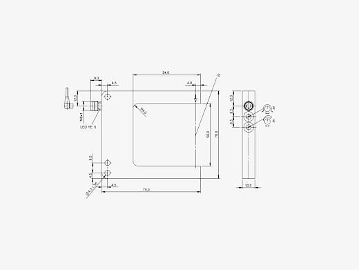 Balluff BGL001J H:50mm PNP (NO/NC) M8 3 Pin Konnektörlü Optik Çatal Sensör