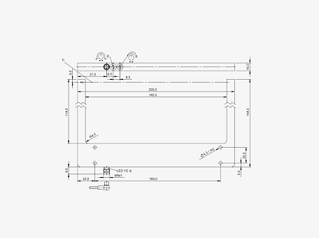 Balluff BGL000J H:180mm PNP (NO/NC) M8 3 Pin Konnektörlü Optik Çatal Sensör