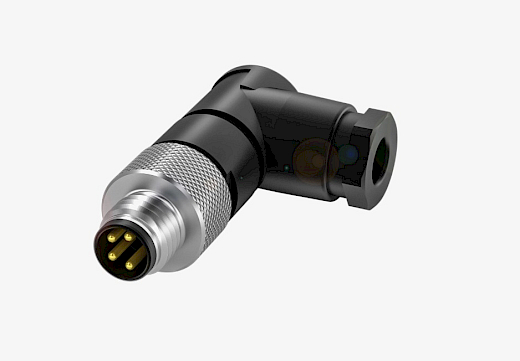 Balluff BCC0F9W M8x1 4 Pin 90° Male A-Coded Metal Connector