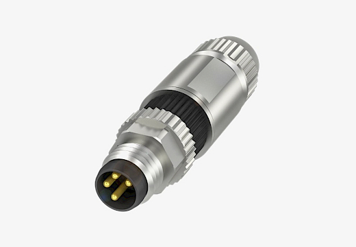 Balluff BCC02HH M8x1 4 Pin Straight Male A-Coded Metal Connector