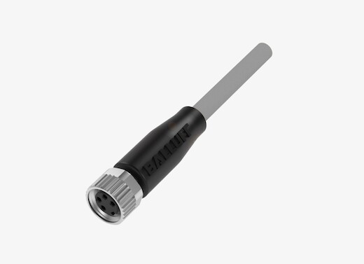 Balluff BCC02PL M8x1 4 Pin Straight Female A-Coded 2 Meter Cable with PVC Connector