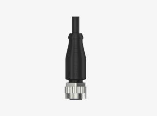 Balluff BCC08FE M12x1 5 Pin Düz Dişi A-Coded 2 Metre PUR Konnektörlü Kablo