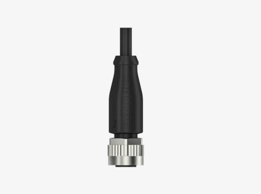 Balluff BCC08FE M12x1 5 Pin Düz Dişi A-Coded 2 Metre PUR Konnektörlü Kablo