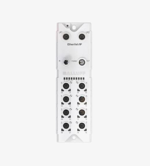 Balluff BNI00HZ 8 Port Washdown Line Plastik Gövde Ethernet/IP IO Link Master Modül QMax:16A