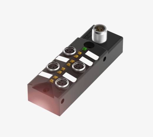 Balluff BPI00A7 4 Port M8x1 3 Pin PNP Pasif Sensör Adası QMax:2A