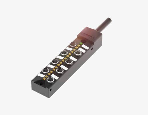 Balluff BPI00CM 8 Port M8x1 3 Pin PNP 5 Metre PUR Kablolu Pasif Sensör Adası QMax:8A