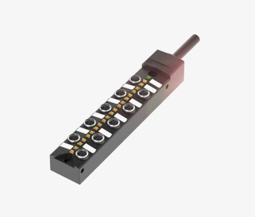 Balluff BPI00E4 10 Port M8x1 3 Pin PNP 10 Metre PUR Kablolu Pasif Sensör Adası QMax:8A