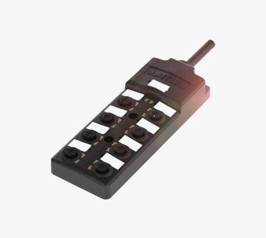 Balluff BPI0092 8 Port M12x1 4 Pin PNP 10 Meter PUR Cable Passive Sensor Island QMax:8A