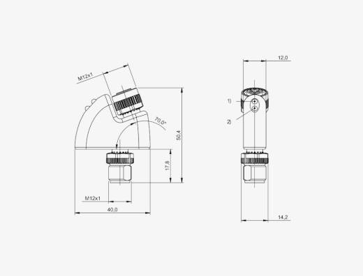 Balluff BNI004E 0..10V Analog Çıkış M12x1 4 Pin Konnektörlü IO Link Konverter
