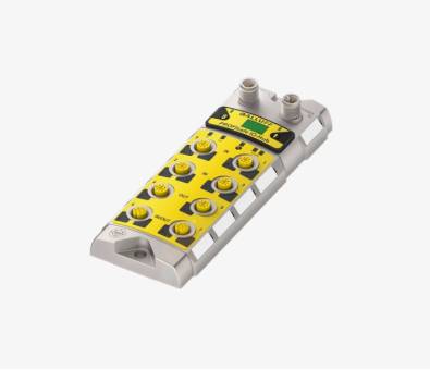 Balluff BNI00JH 8 Port M12x1 PROFIsafe Safe Line Metal Housing IO Link Slave Module QMax:8A