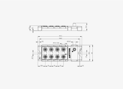 Balluff BNI00AJ 8 Port M12x1 Silver Line Metal Gövde IO Link 8x Analog Çıkışlı Slave Modül QMax:4A