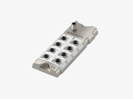 Balluff BNI00AJ 8 Port M12x1 Silver Line Metal Gövde IO Link 8x Analog Çıkışlı Slave Modül QMax:4A