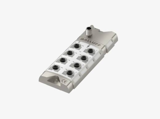 Balluff BNI00AJ 8 Port M12x1 Silver Line Metal Gövde IO Link 8x Analog Çıkışlı Slave Modül QMax:4A