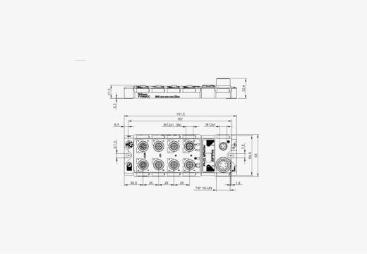 Balluff BNI0098 8 Port M12x1 PROFIsafe Safe Line Metal Body IO Link Slave Module QMax:8A