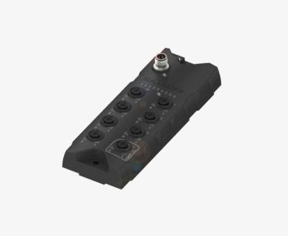 Balluff BNI0090 8 Port M12x1 Black Line Plastik Gövde IO Link Slave Modül QMax:3.5A