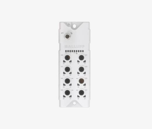 Balluff BNI00F9 8 Port M12x1 Washdown Line Plastic Housing IO Link 4x Analog Output IP69K Slave Module QMax:4A