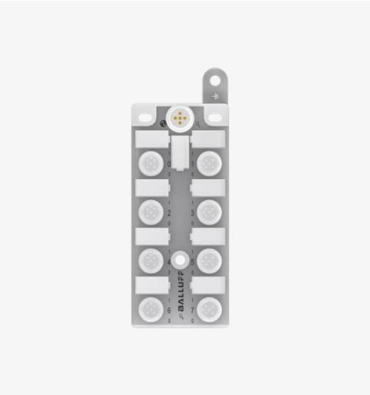 Balluff BNI005L 8 Port M12x1 Black Line Transparent Plastic Housing IO Link Output Slave Module QMax:4A