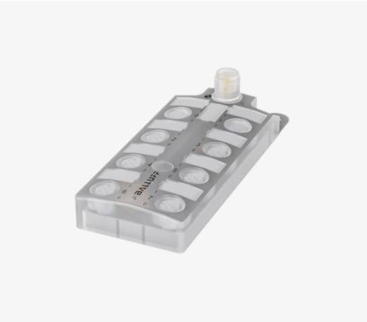 Balluff BNI005L 8 Port M12x1 Black Line Transparent Plastic Housing IO Link Output Slave Module QMax:4A