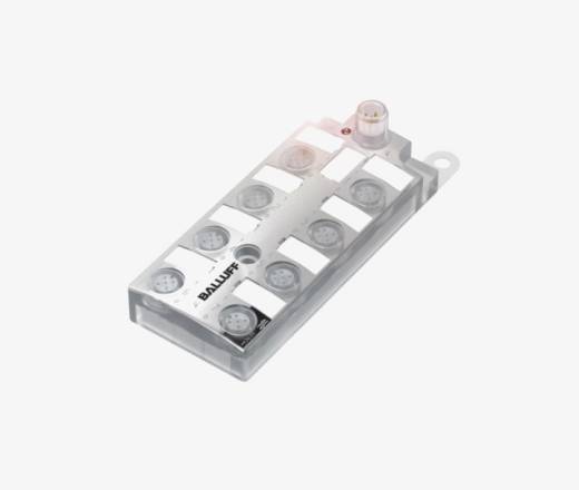 Balluff BNI00K9 8 Port M12x1 Black Line Transparent Plastic Housing IO Link Output Slave Module QMax:4A