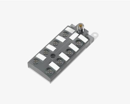 Balluff BNI005T 8 Port M12x1 Black Line Siyah Şeffaf Plastik Gövde IO Link Çıkış Slave Modül QMax:4A