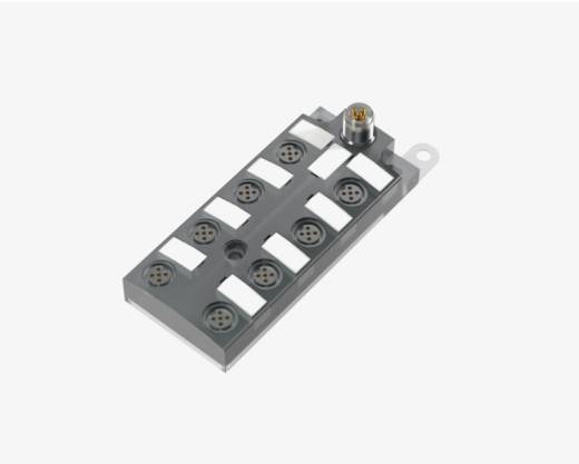 Balluff BNI005T 8 Port M12x1 Black Line Siyah Şeffaf Plastik Gövde IO Link Çıkış Slave Modül QMax:4A