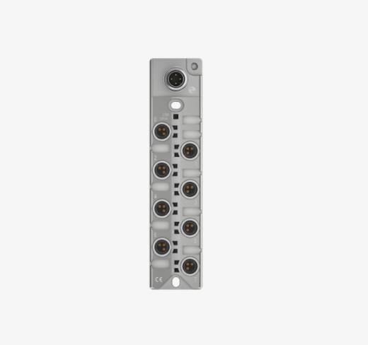 Balluff BNI0099 8 Port M8x1 3 Pin Black Line Plastic Housing IO Link Output Slave Module QMax:4A