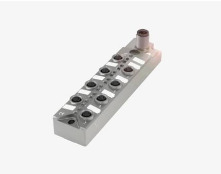 Balluff BNI0099 8 Port M8x1 3 Pin Black Line Plastik Gövde IO Link Çıkış Slave Modül QMax:4A