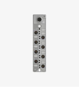 Balluff BNI0093 8 Port M8x1 3 Pin Black Line Plastik Gövde IO Link Çıkış Slave Modül QMax:4A