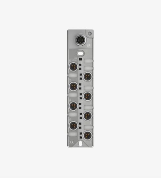 Balluff BNI0093 8 Port M8x1 3 Pin Black Line Plastic Housing IO Link Output Slave Module QMax:4A