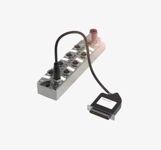 Balluff BNI0093 8 Port M8x1 3 Pin Black Line Plastic Housing IO Link Output Slave Module QMax:4A