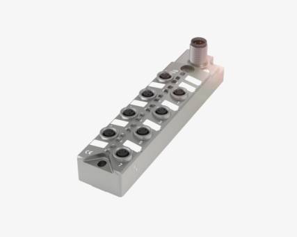 Balluff BNI0093 8 Port M8x1 3 Pin Black Line Plastik Gövde IO Link Çıkış Slave Modül QMax:4A