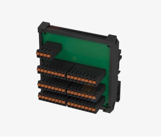 Balluff BNI00KZ Black Line Plastic Housing 16x4 Pin PNP Spring Terminal Block Snap IO Link Output Slave Module QMax:4A
