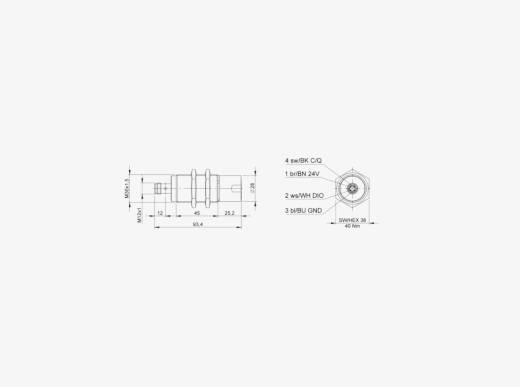 Balluff BRS0002 M30 15 Metre Aralıklı M12x1 4 Pin Konnektörlü PNP/NPN/IO-Link Analog Çıkışlı Radar Sensörü