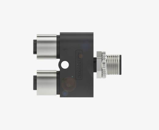 Balluff BCC0AEZ M12x1 5 Pin Erkek + 2x M12x1 5 Pin Dişi A-Coded T-Konnektör