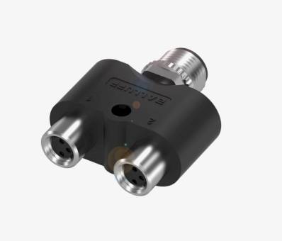 Balluff BCC09JC M12x1 4 Pin Erkek + 2x M8x1 3 Pin Dişi A-Coded T-Konnektör