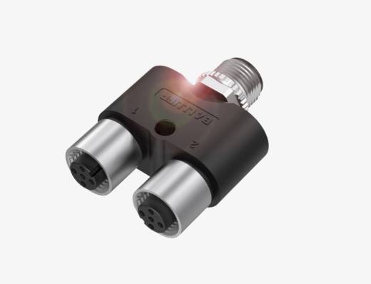 Balluff BCC089P M12x1 5 Pin Erkek + 2x M12x1 4 Pin Dişi A-Coded T-Konnektör