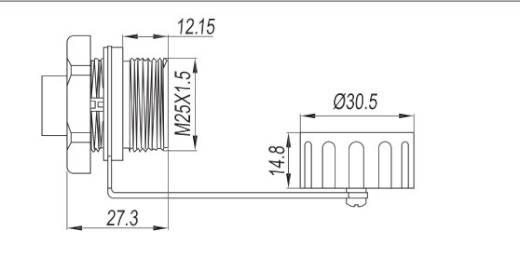 Balluff BCC02HH M8x1 4 Pin Straight Male A-Coded Metal Connector